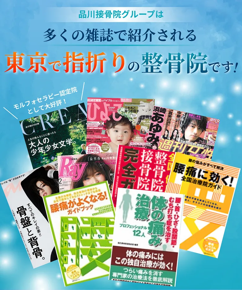 品川接骨院グループ 雑誌掲載実績