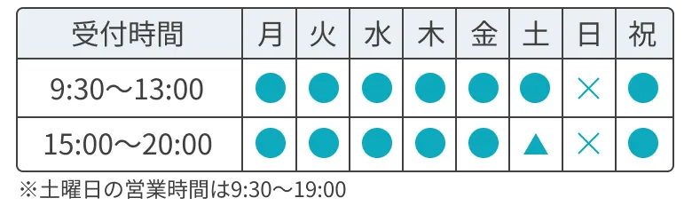 品川接骨院営業時間
